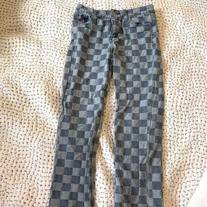 Checkerd Jeans